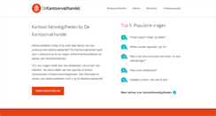 Desktop Screenshot of dekantoorvakhandel.nl