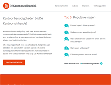 Tablet Screenshot of dekantoorvakhandel.nl